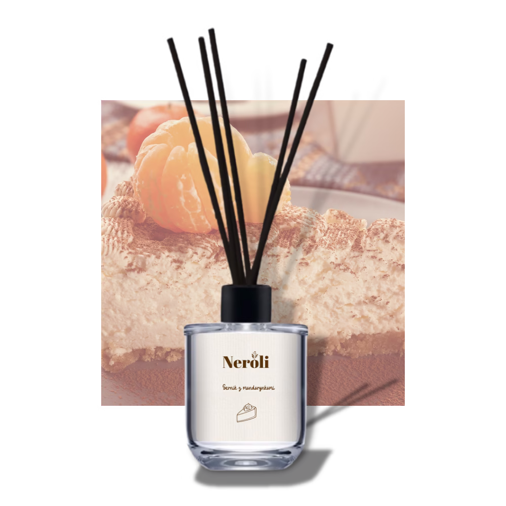 Sernik z mandarynkami - Dyfuzor zapachowy z patyczkami